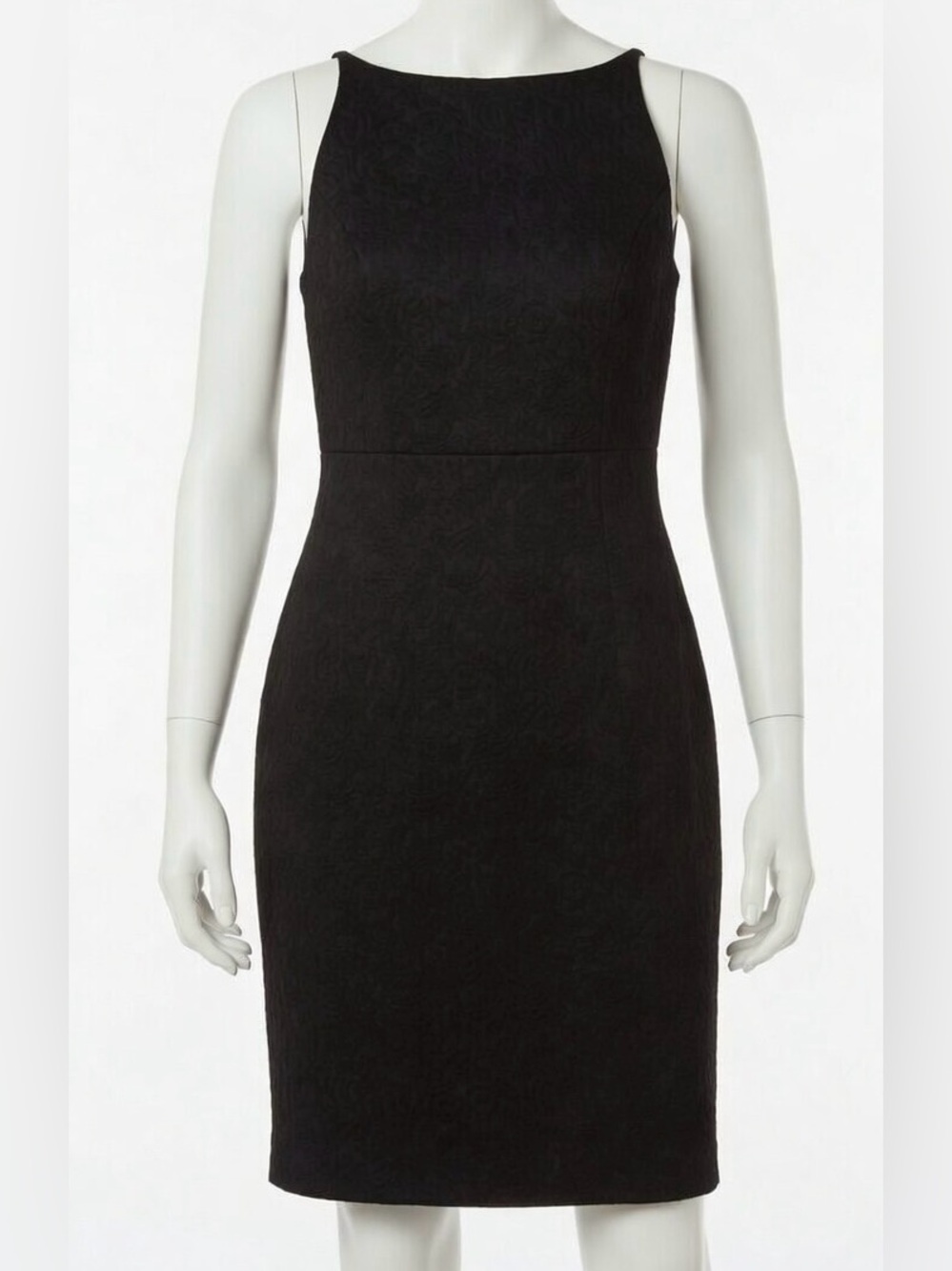 ROBERT RODRIGUEZ Classic Black Damask Sheath Dress Women
Size 0